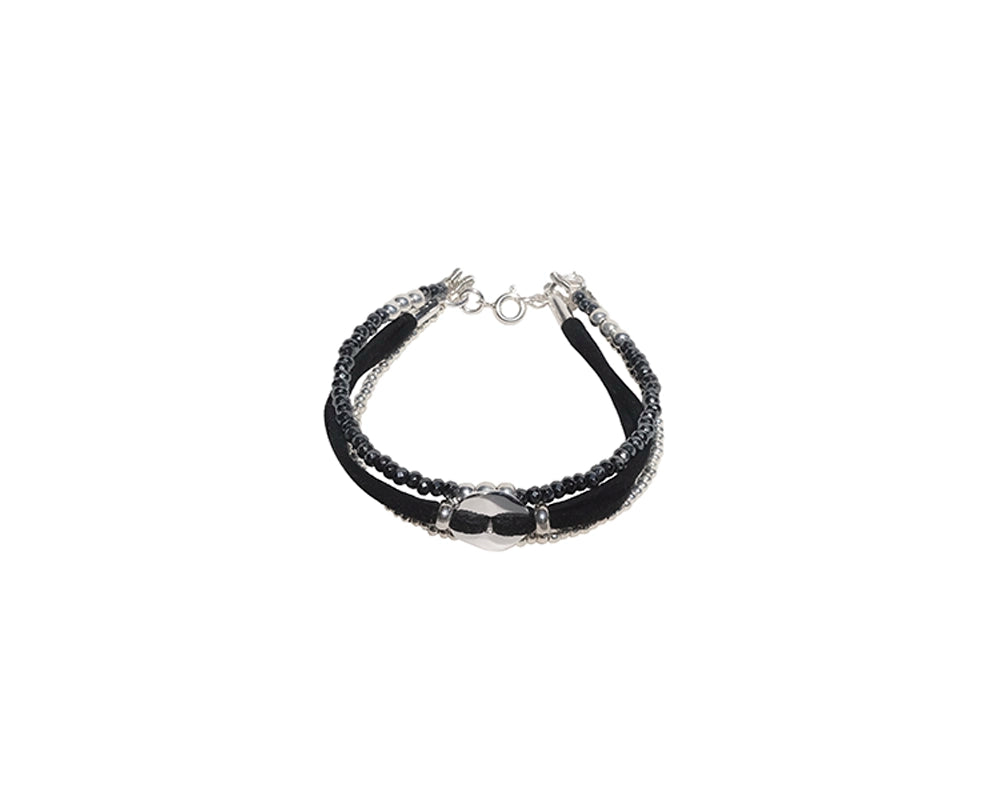 Alma Black Silver Bracelet