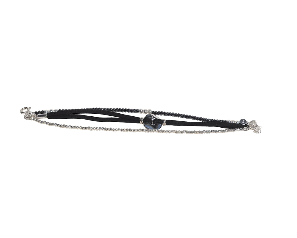 Alma Black Silver Bracelet