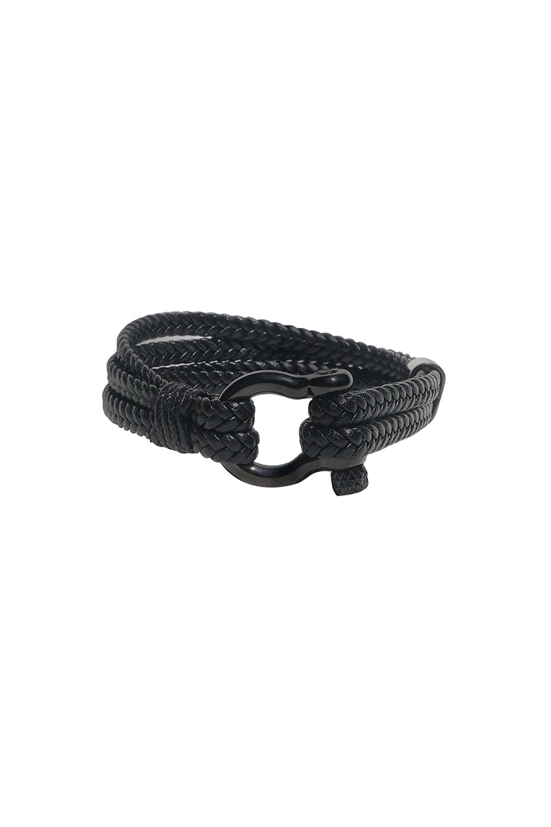 <tc>Buckle Black Bracelet</tc>