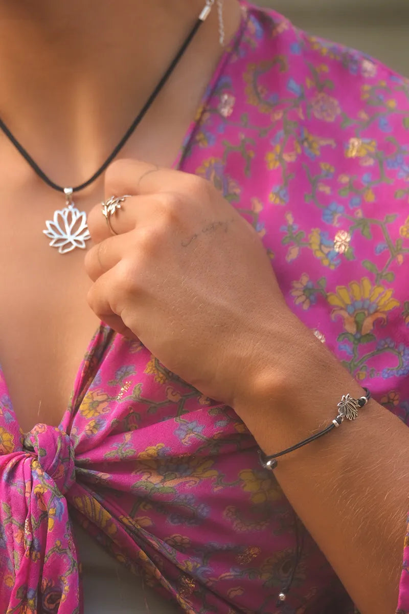 Lotus Silver Bracelet