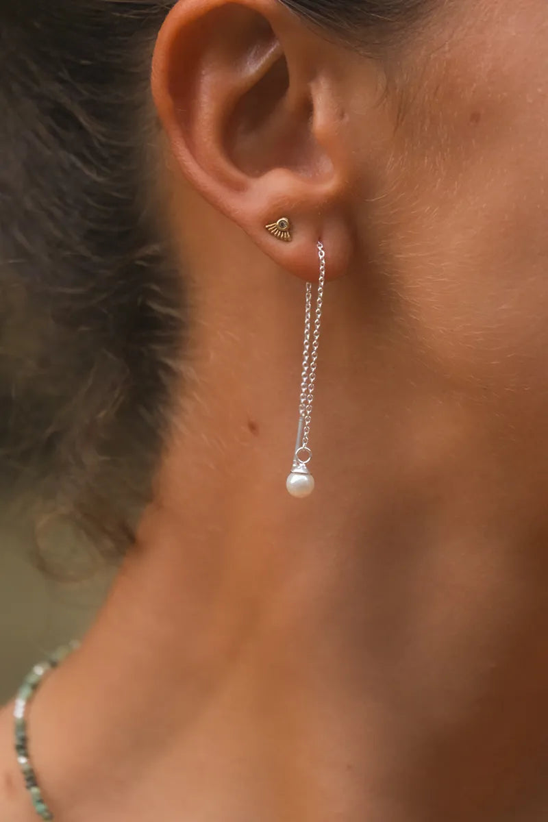 Lunar Silver Earrings