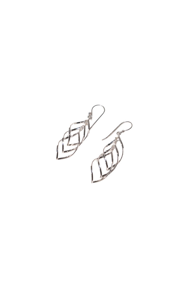 Fusili Silver Earrings