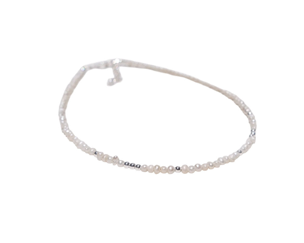 Perle Silver Anklet