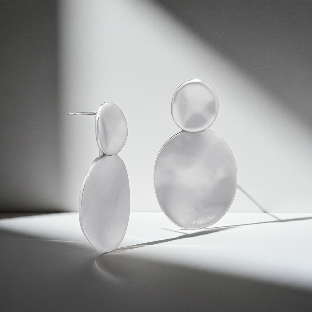 White Bubble Earrings
