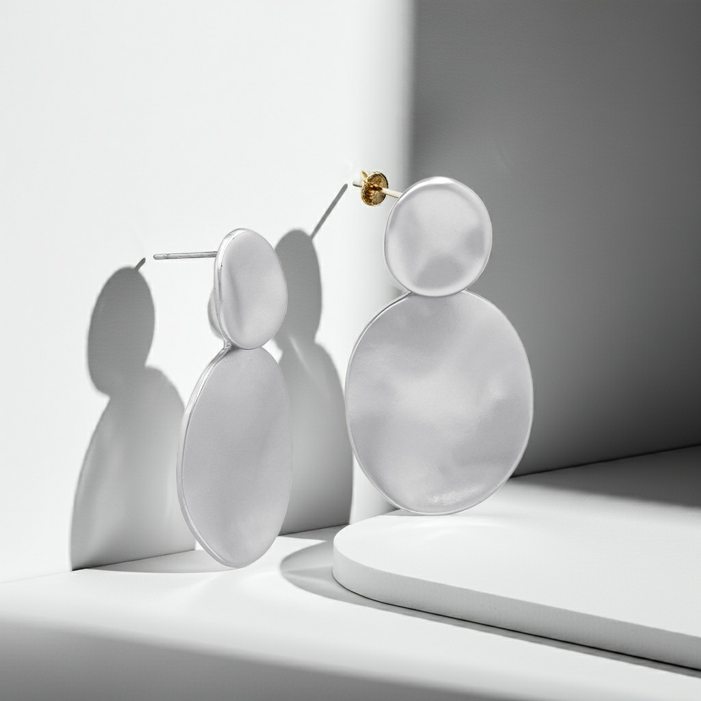 White Bubble Earrings