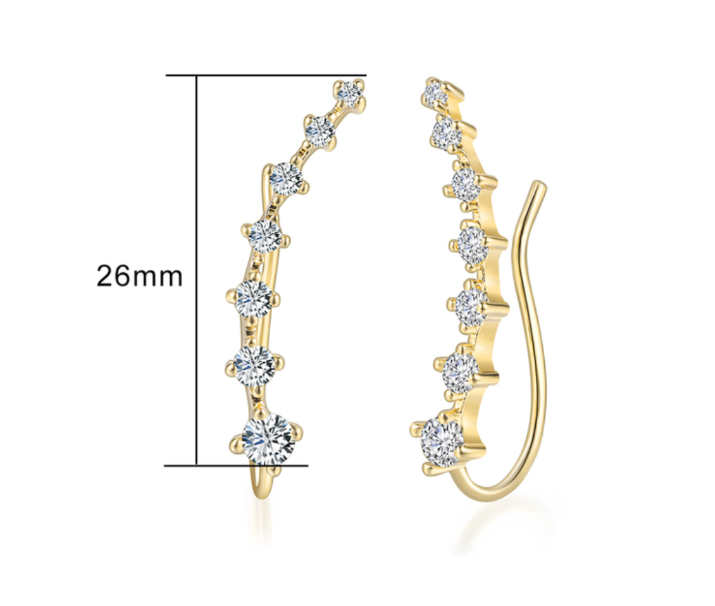 Zircon Earcuffs