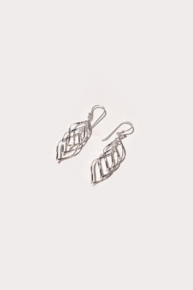 Fusili Silver Earrings