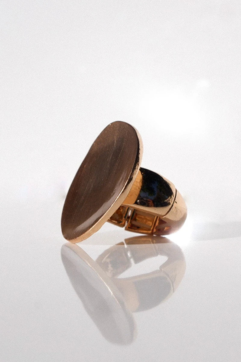 Goldish Elastic Ring