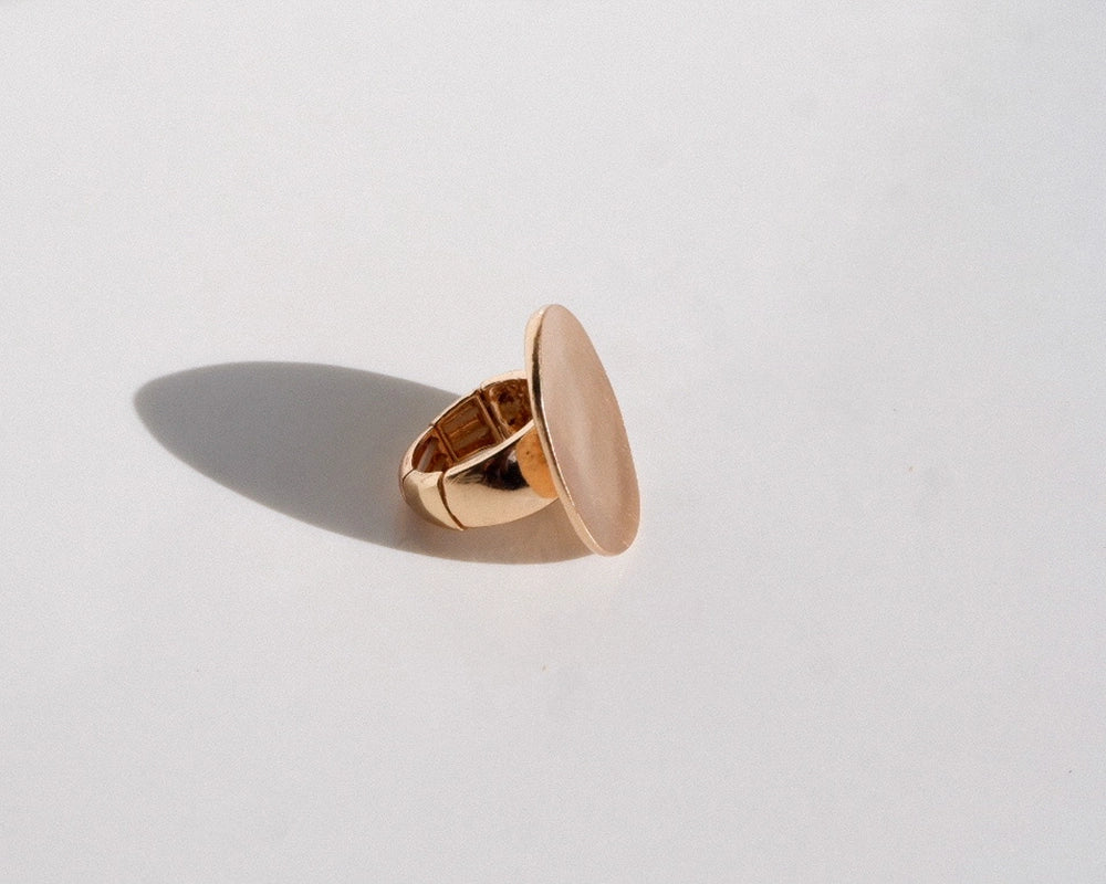 Goldish Elastic Ring