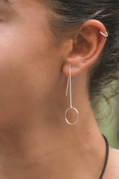 Motion Silver Earrings