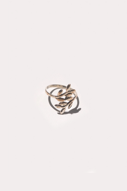 Olive Silver Ring