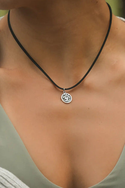 OM Silver Pendant