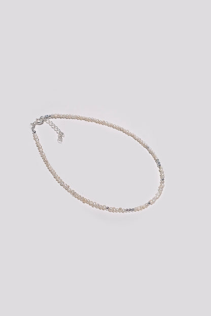 Perle Silver Anklet