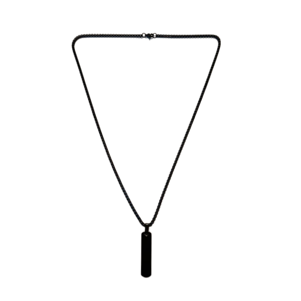 Bar Black Necklace