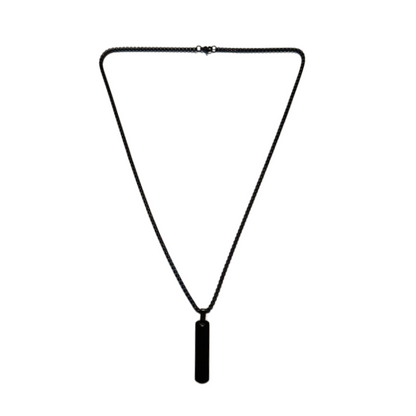 Bar Black Necklace
