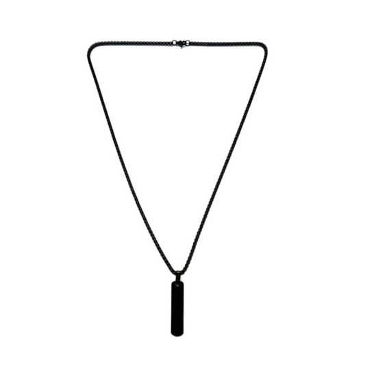 Bar Black Necklace