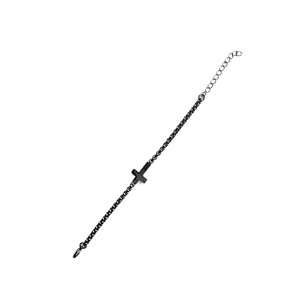 Black Cross Bracelet
