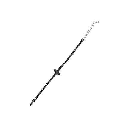 Black Cross Bracelet