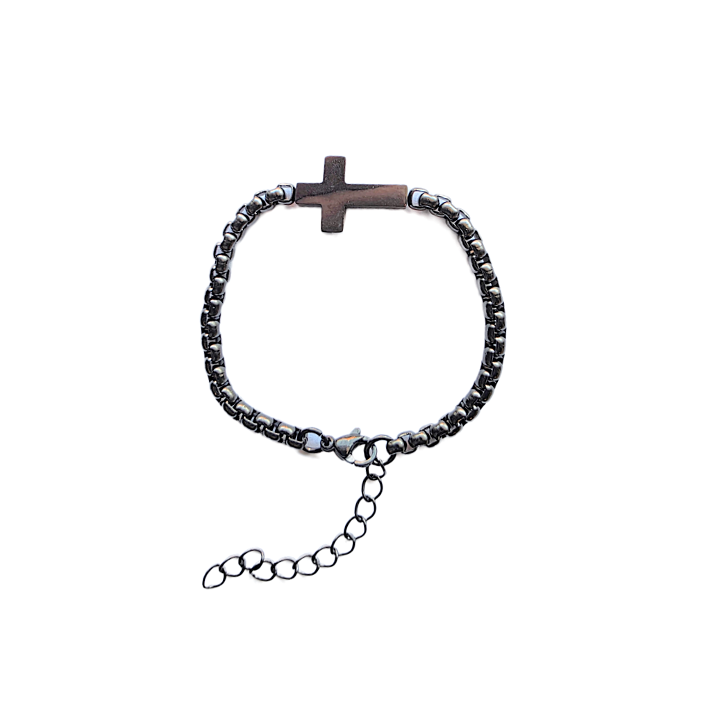 Black Cross Bracelet
