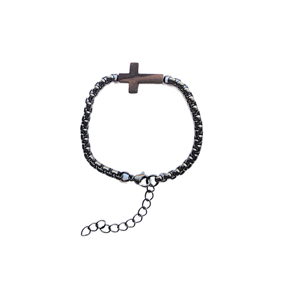 Black Cross Bracelet