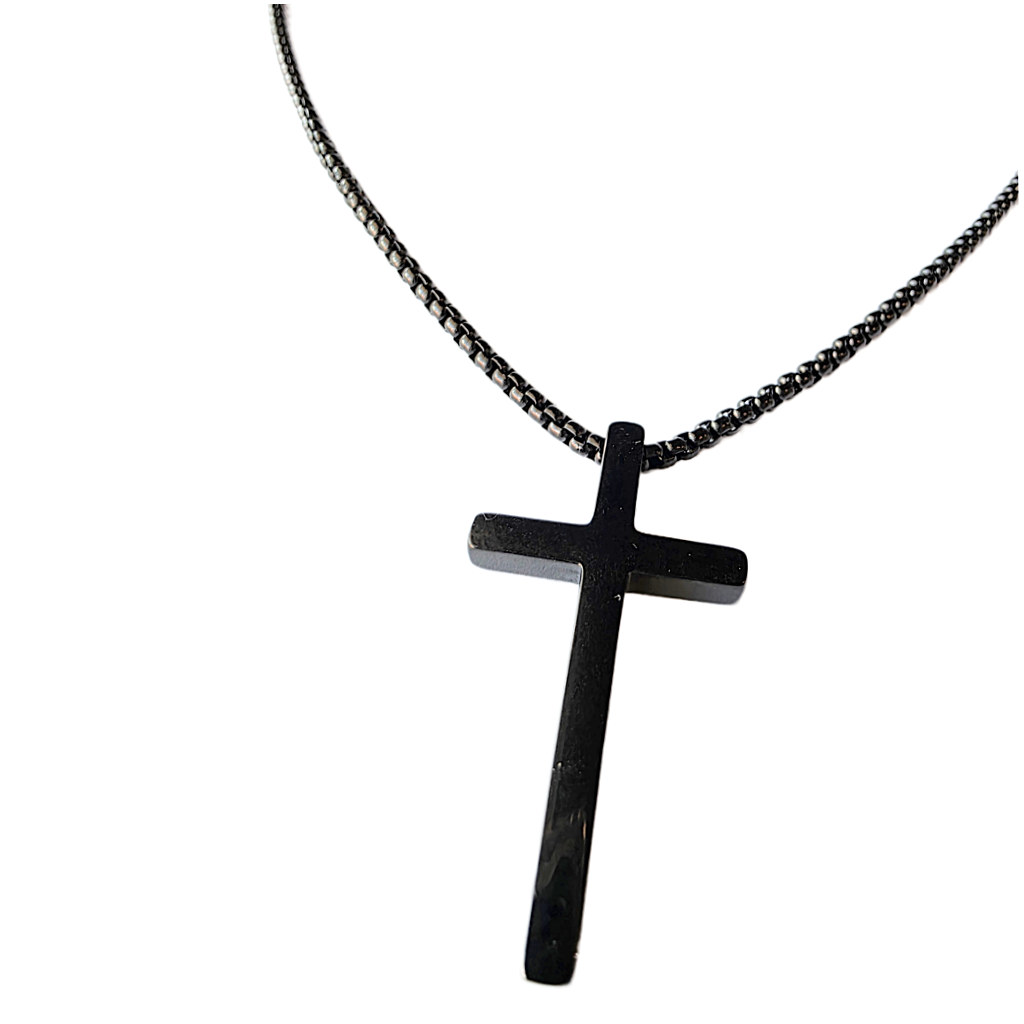 Black Cross Necklace