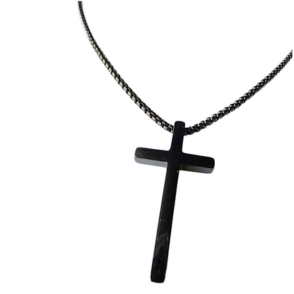 Black Cross Necklace
