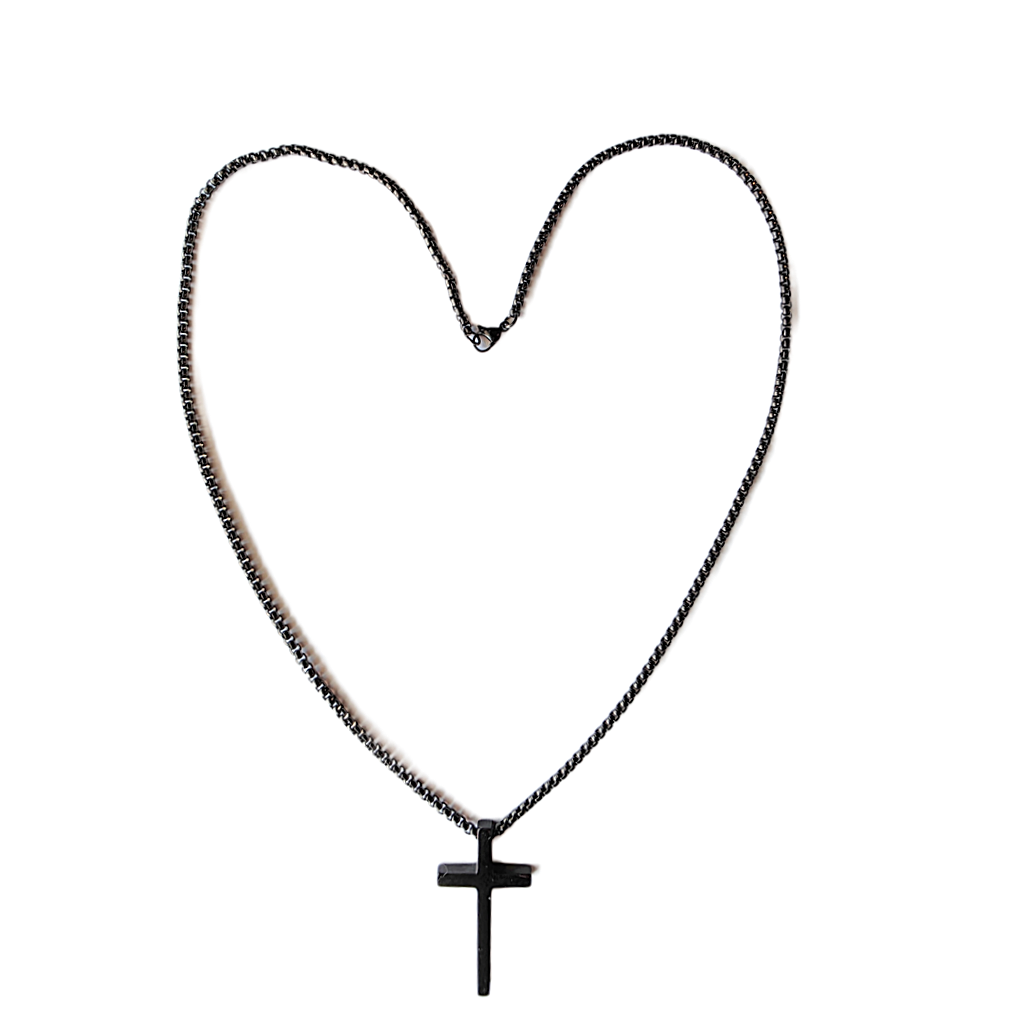 Black Cross Necklace