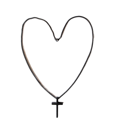Black Cross Necklace