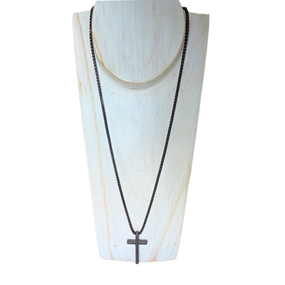 Black Cross Necklace