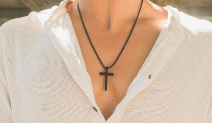 Black Cross Necklace