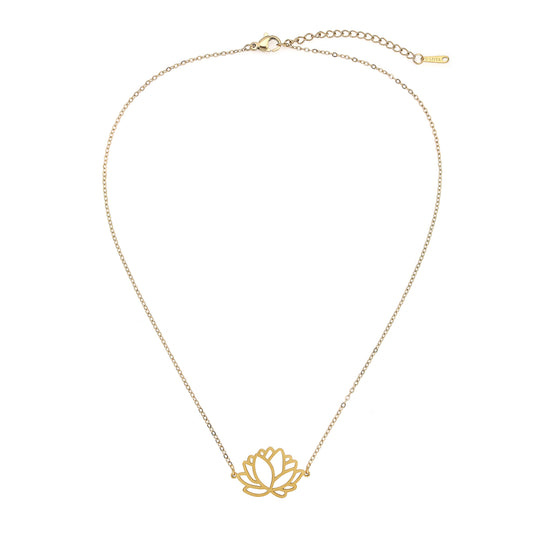 Golden Lotus Necklace