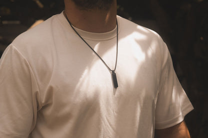 Bar Black Necklace