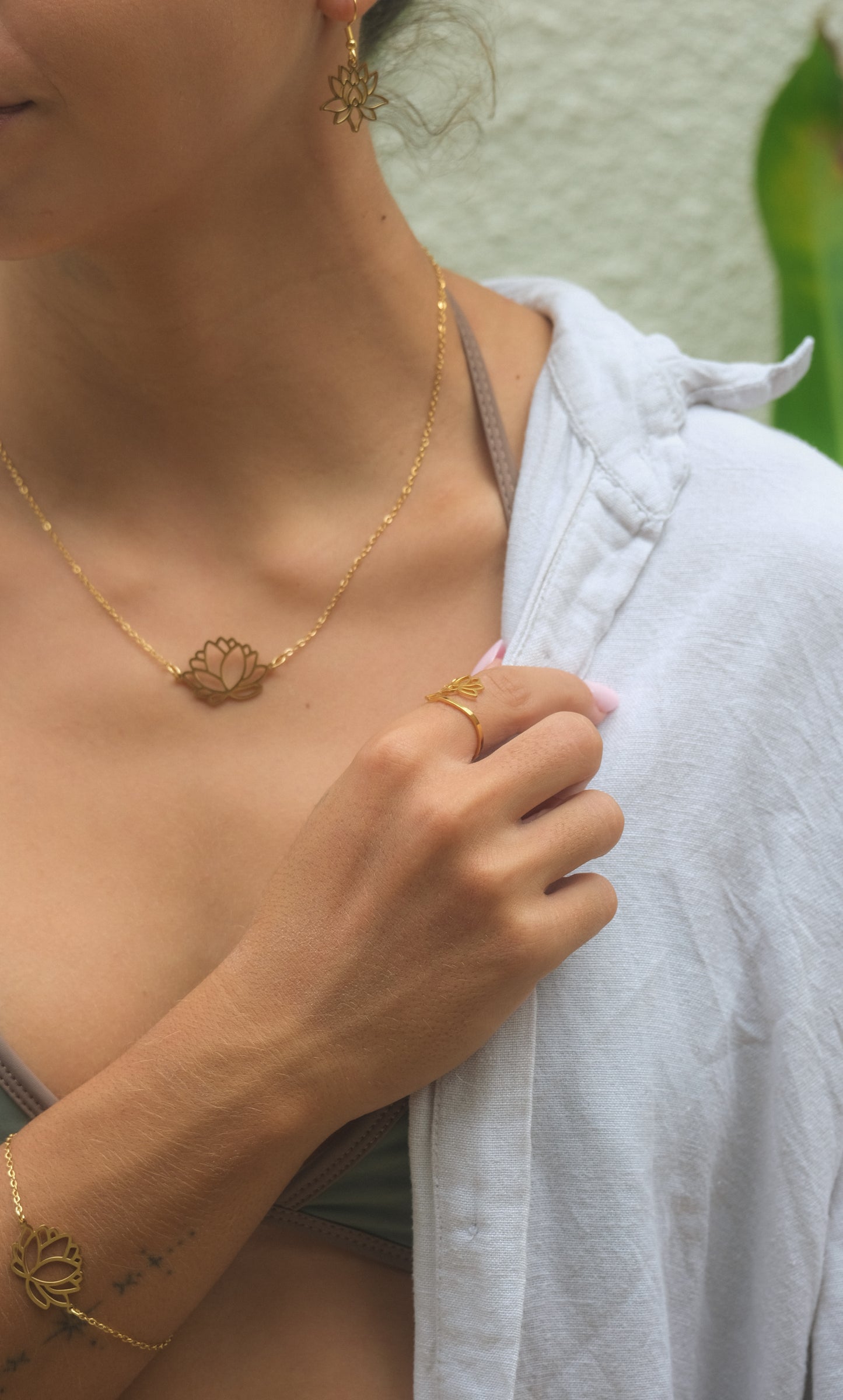 Golden Lotus Bracelet