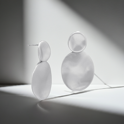 White Bubble Earrings