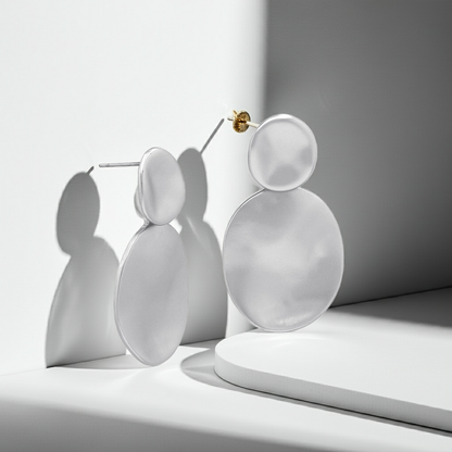 White Bubble Earrings