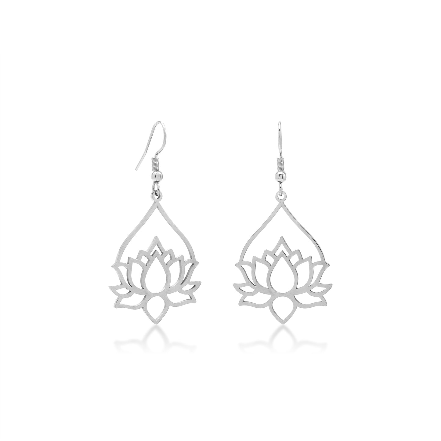 White Boro Earrings