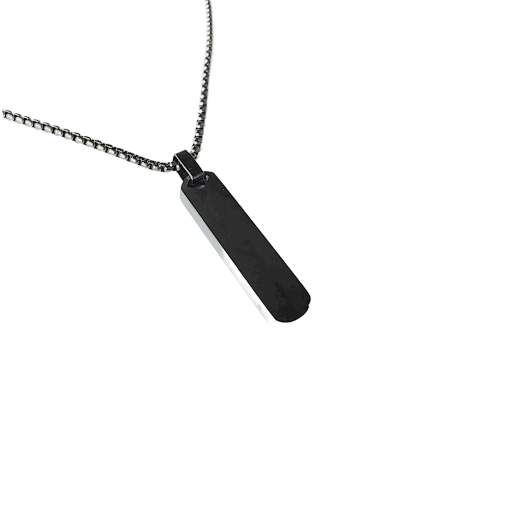 Bar Black Necklace