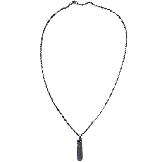 Bar Black Necklace