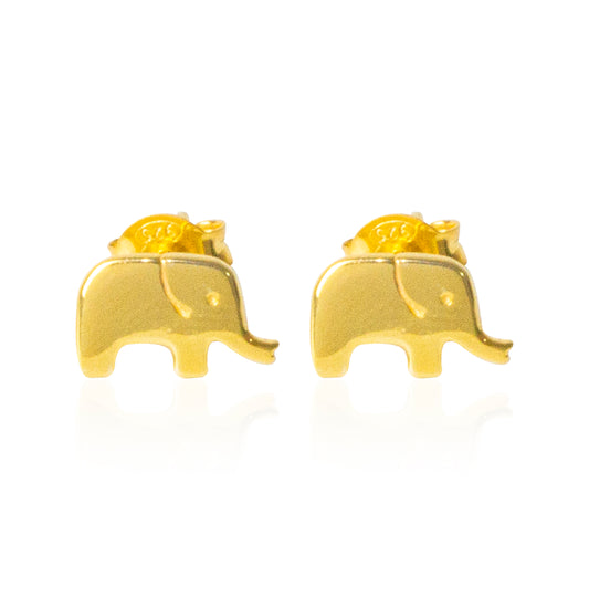 Golden Elephant Earrings